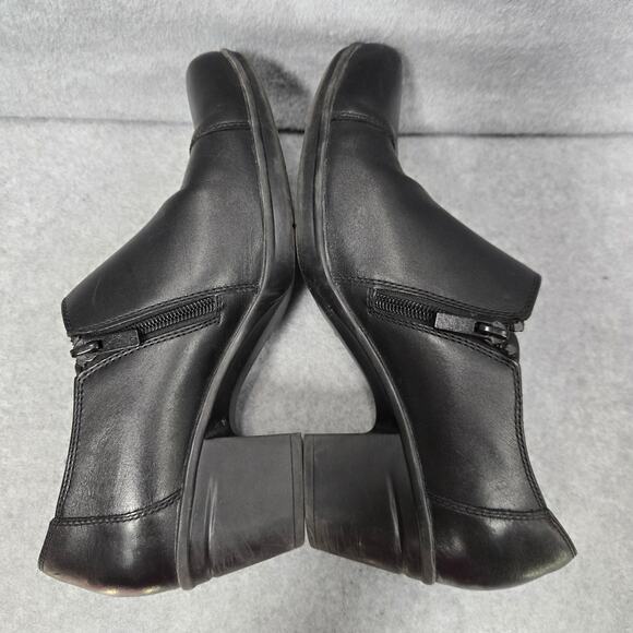 Clarks Emslie Warren Black Heeled Loafers Size 9.5 - Picture 6 of 10